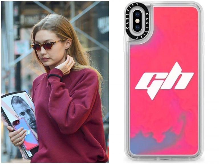 ジジ・ハディッド、日本でも購入可でリーズナブルなスマホケース愛用