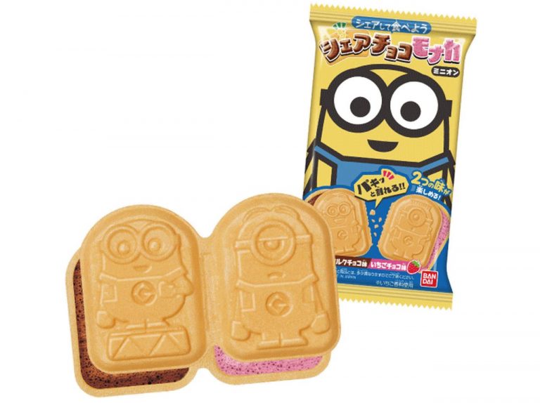 ミニオンが2つに割れるチョコモナカになって登場！