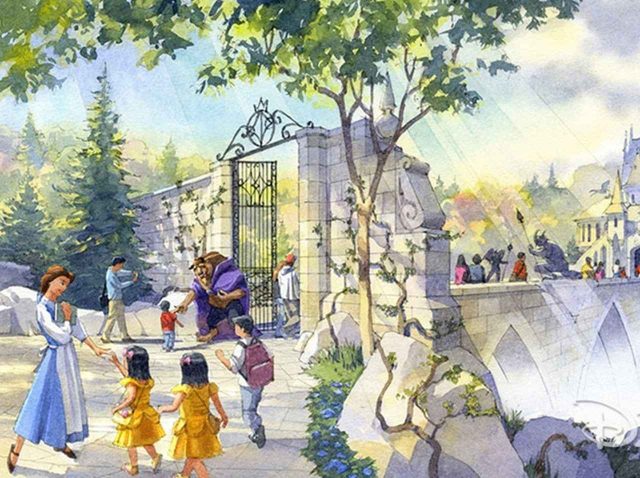 ディズニーランド、『美女と野獣』世界初の新エリアの内部は…