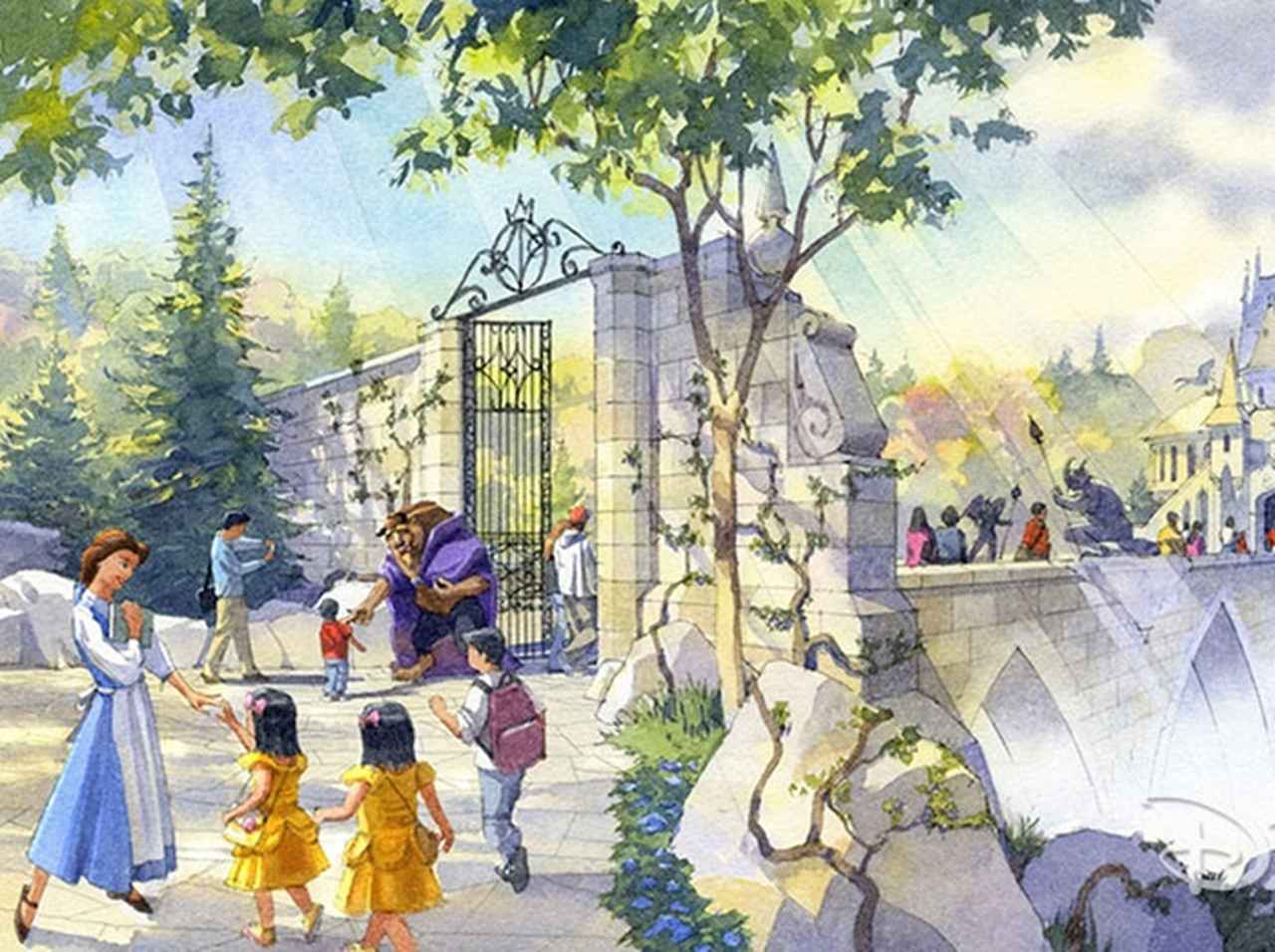 ディズニーランド、『美女と野獣』世界初の新エリアの内部は…