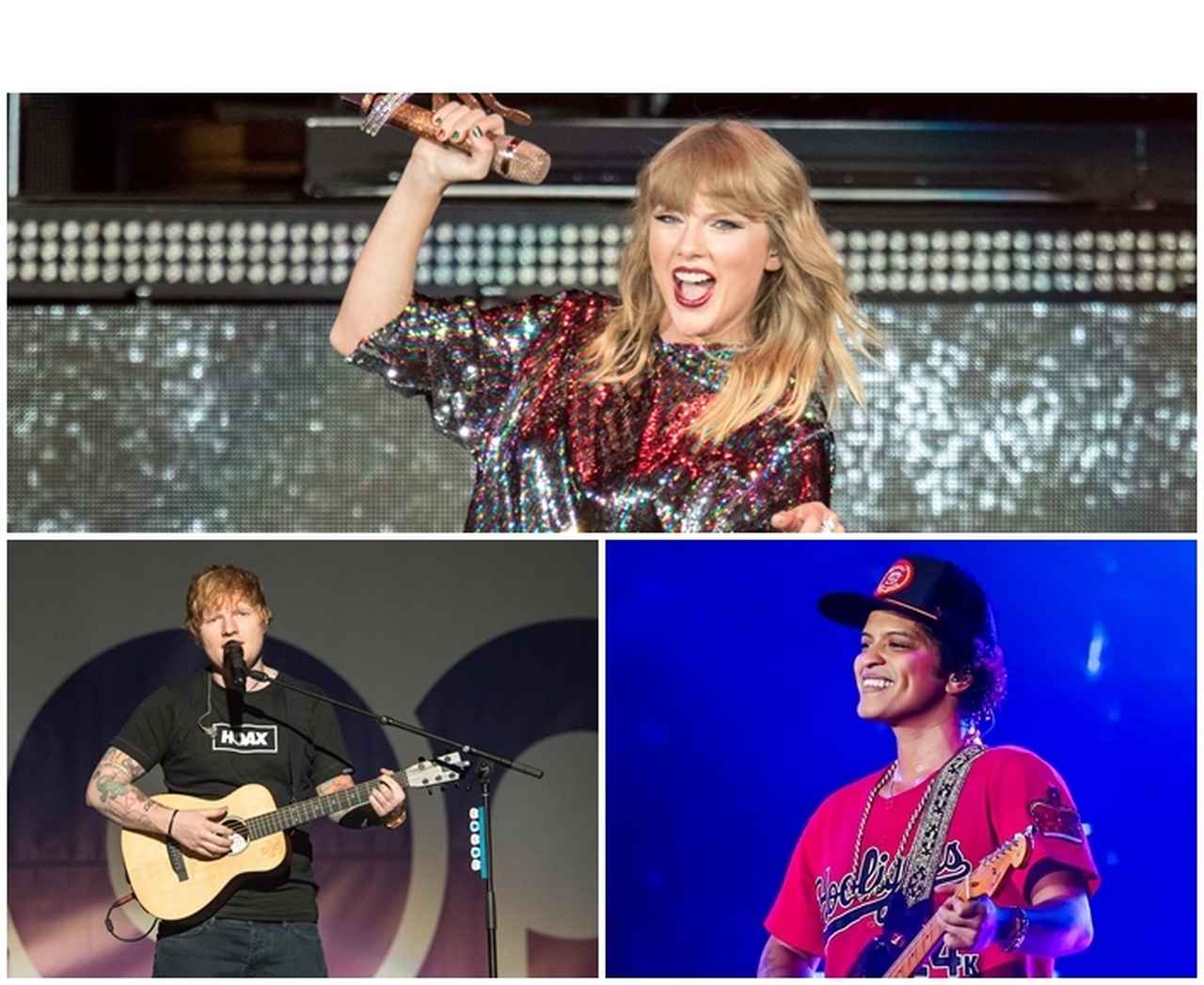 テイラーやブルーノを抑え2018年に行われたツアーで最高の興行収益を得たのは誰?