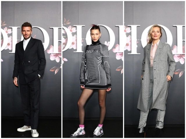 ディオールのコレクションのため、デビッド・ベッカム、ケイト・モス、ベラ・ハディッドらが来日！