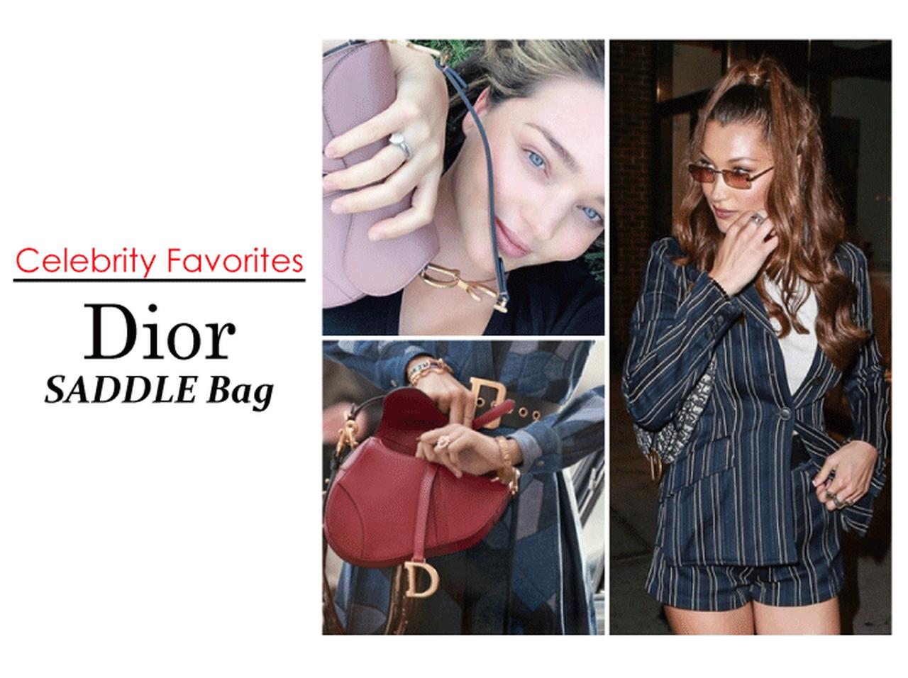 ディオールの名作「サドル」バッグを愛用してやまないセレブたち