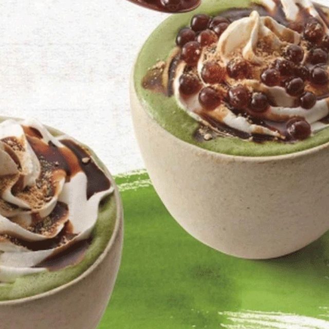 タリーズコーヒー新作「黒蜜きなこ抹茶ラテ」タピオカトッピングも