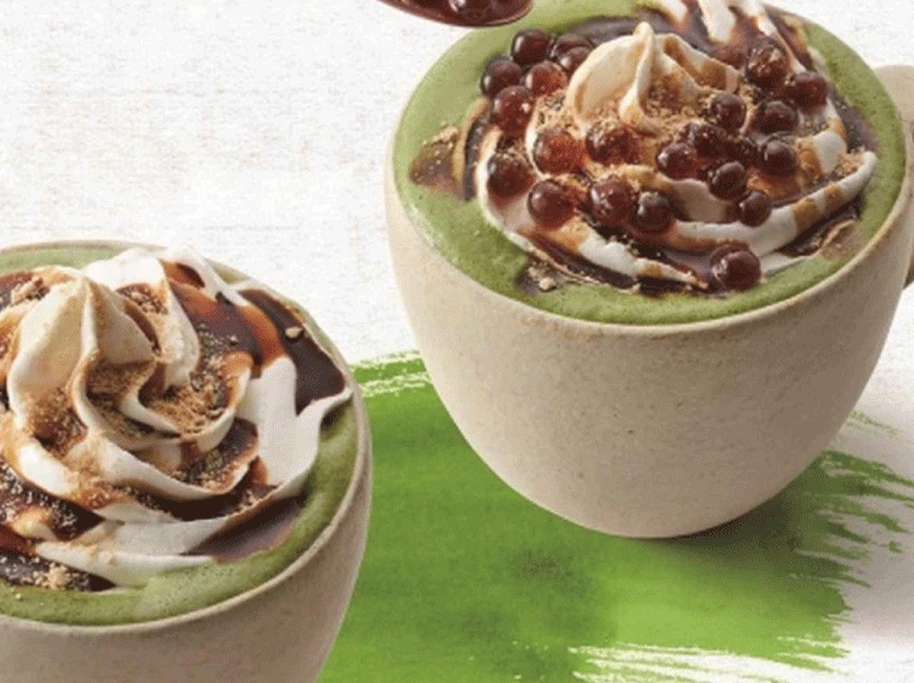 タリーズコーヒー新作「黒蜜きなこ抹茶ラテ」タピオカトッピングも