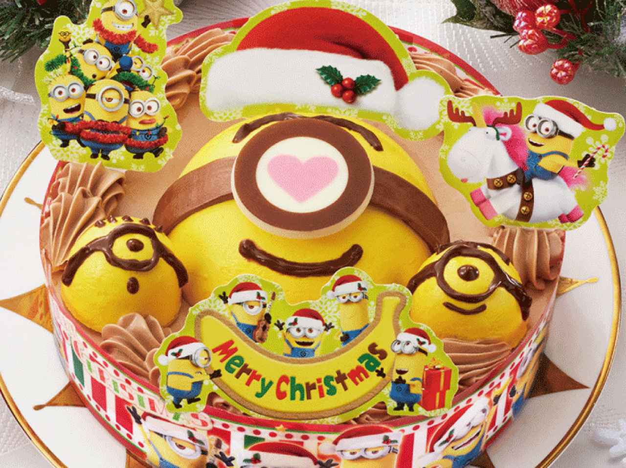 ミニオンのデコレーションが楽しめるクリスマスケーキが登場