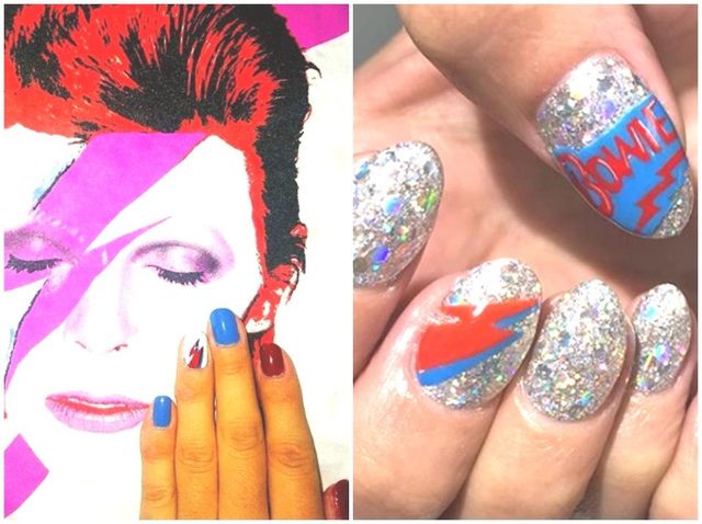 「デヴィッド・ボウイ」ネイルに注目！グラムのキラメキを指先に