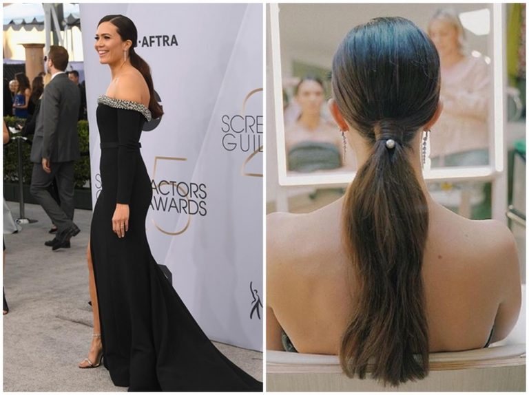 マンディ・ムーアがSAGアワードでみせたロー・ポニーがかわいい！作り方も公開