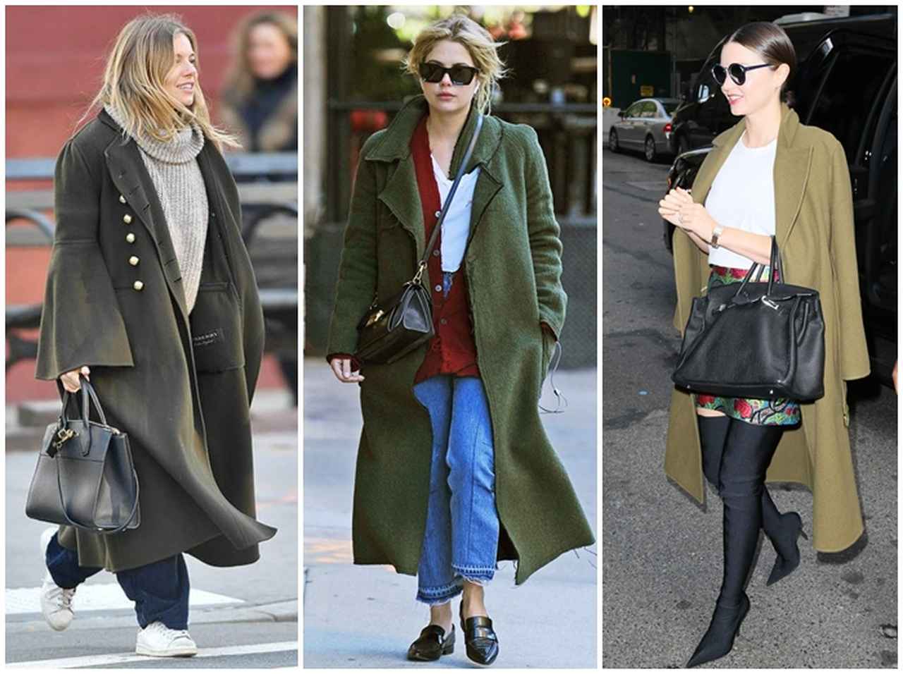 スタイリッシュにキマる、カーキのコート