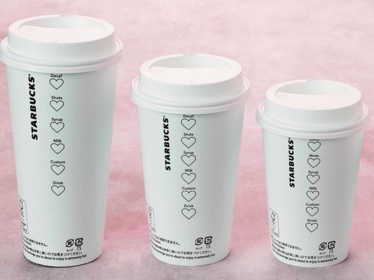 スターバックス、ハートが書かれたカップで提供中♡