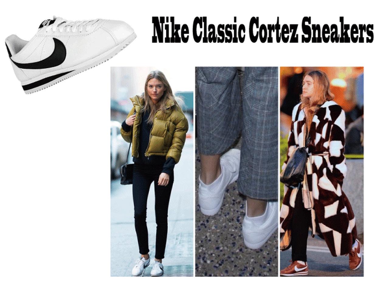 ナイキのクラシック コルテッツ、セレブの冬コーデ集