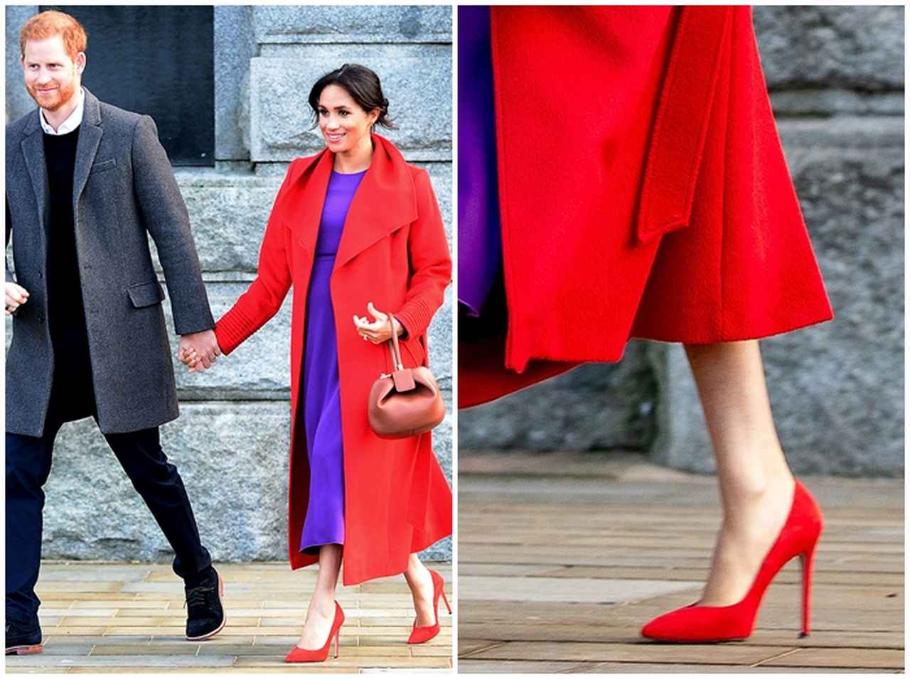 メーガン妃、スチュアート・ワイツマンのスエードパンプスを愛用