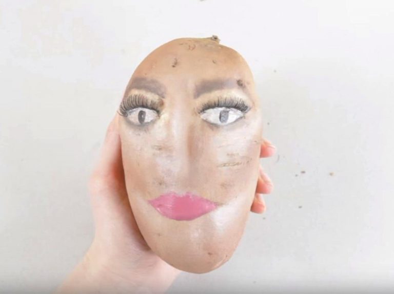 ジャガイモが美女に変身?新トレンド「#ポテトメイクアップ」がネットを席巻