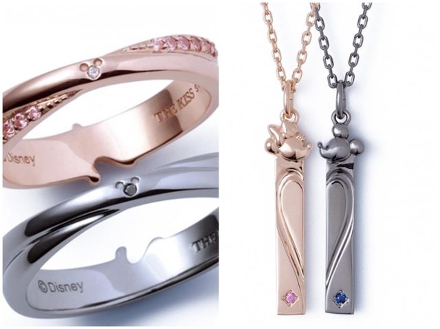 ミッキー&ミニーの新作ペアジュエリー発売！2つ合わせるとハートに♡