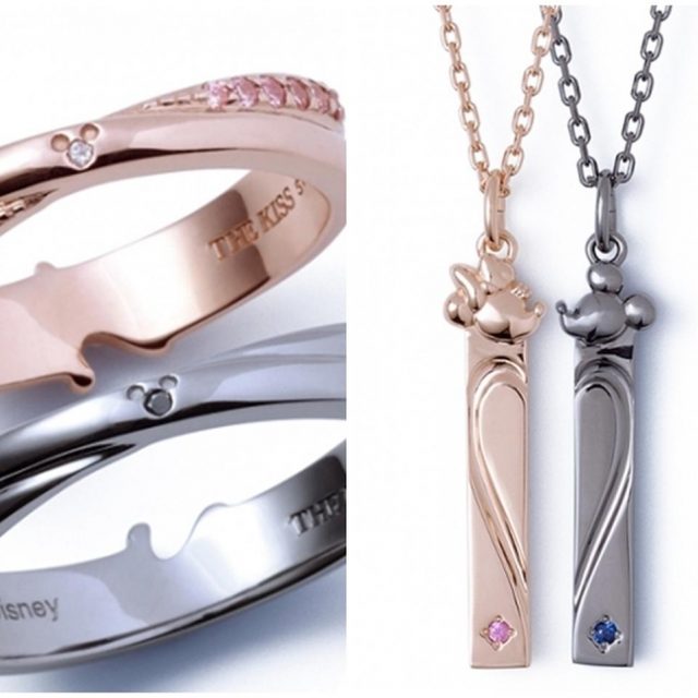 ミッキー&ミニーの新作ペアジュエリー発売！2つ合わせるとハートに♡