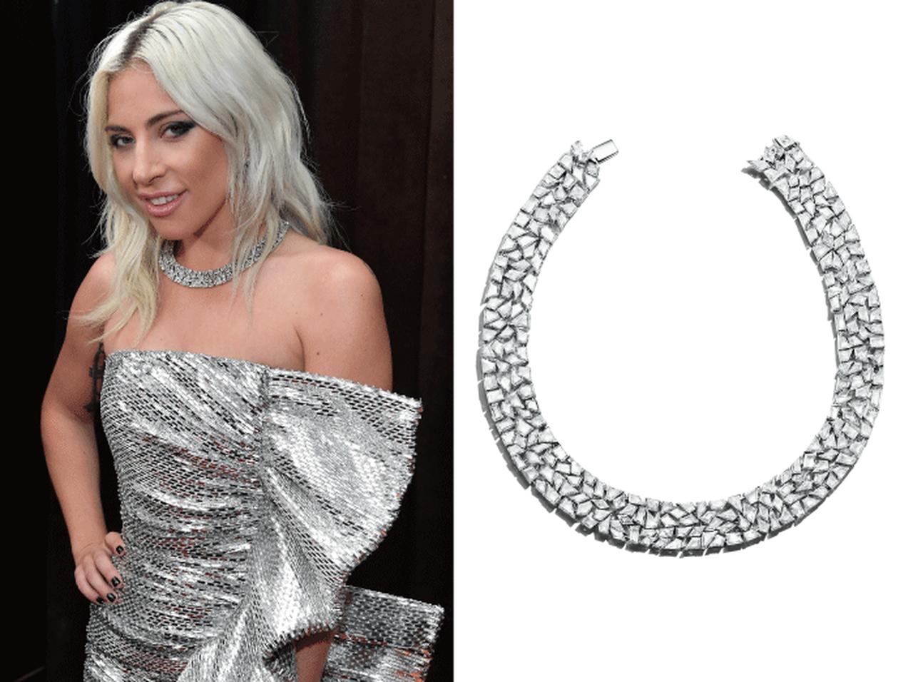 レディー・ガガ、ティファニーの91カラット超えのジュエリーで話題