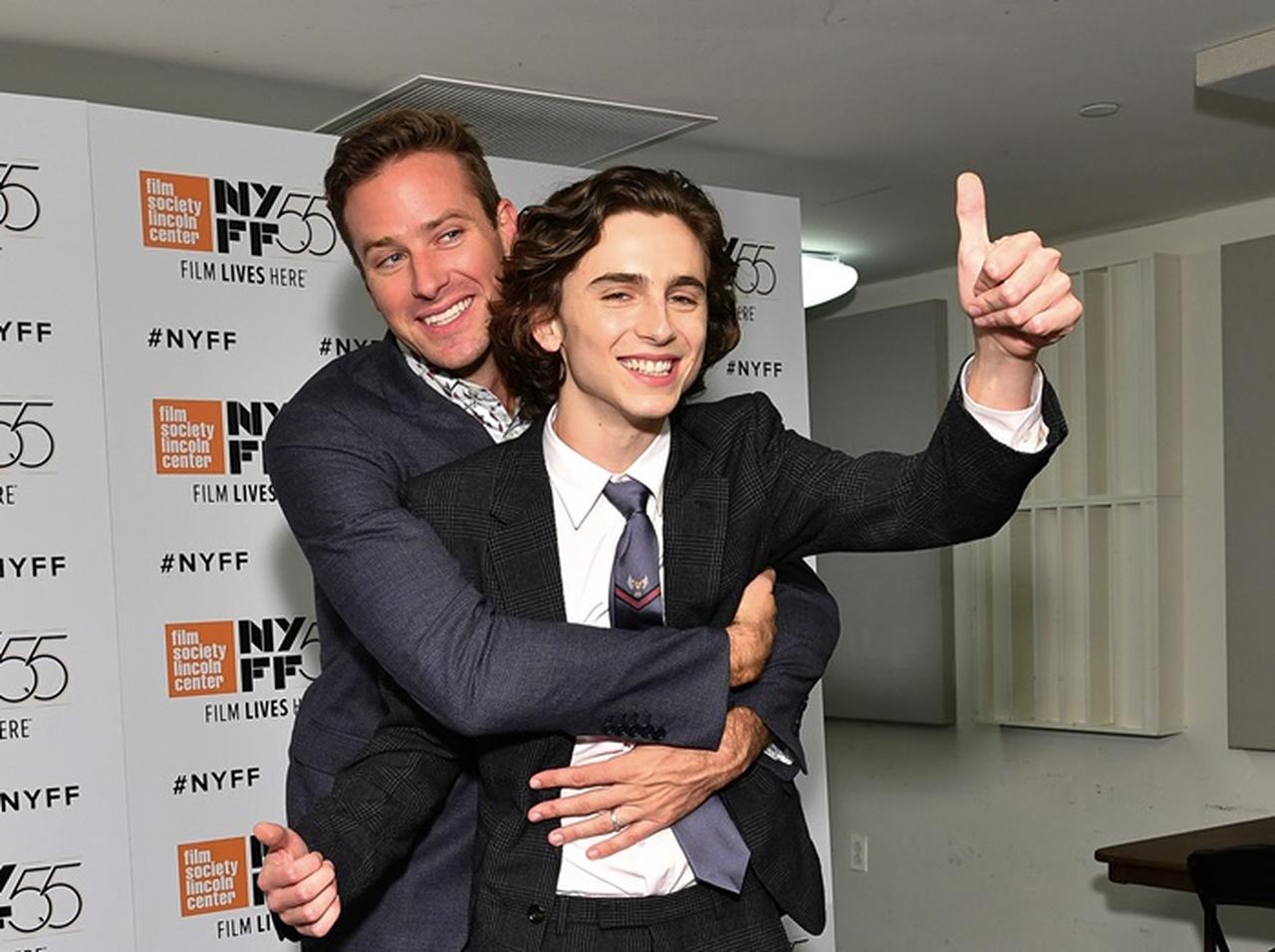 『君の名前で僕を呼んで』コンビ再び！ティモシー・シャラメ＆アーミー・ハマーが再会