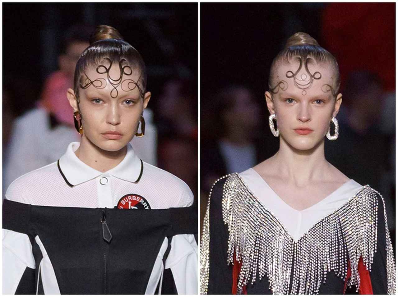 バーバリー、最新コレクションで見せたヘアアレンジの芸術点が100点満点