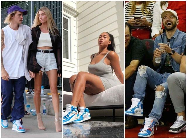 オフホワイト×ナイキ エアジョーダン1をジャスティンらセレブが愛用！