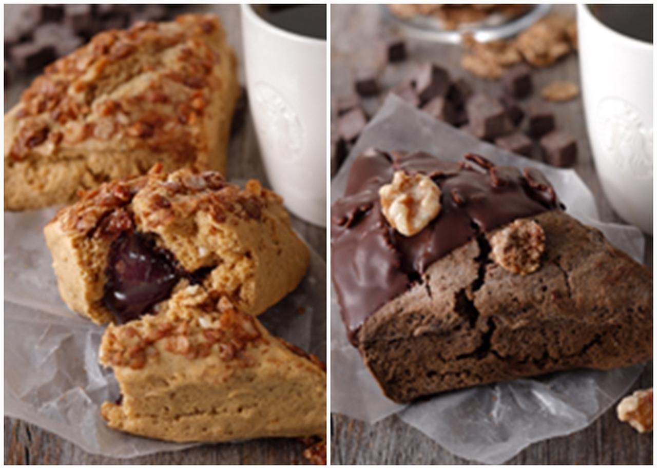 スタバ新作スイーツ、人気のアメリカンスコーンに3種の新フレーバー