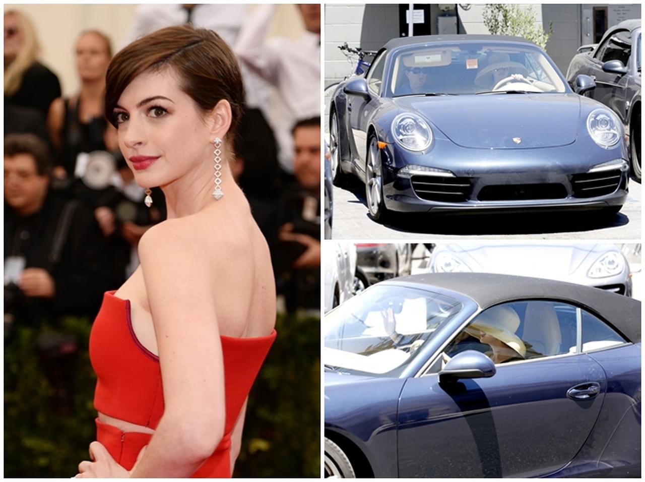 アン・ハサウェイはポルシェの名車911【セレブの愛車】