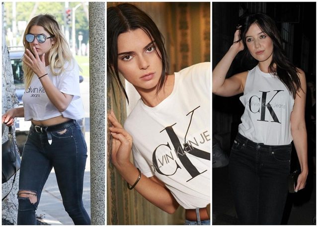カルバン・クラインのロゴTを愛用するセレブたち