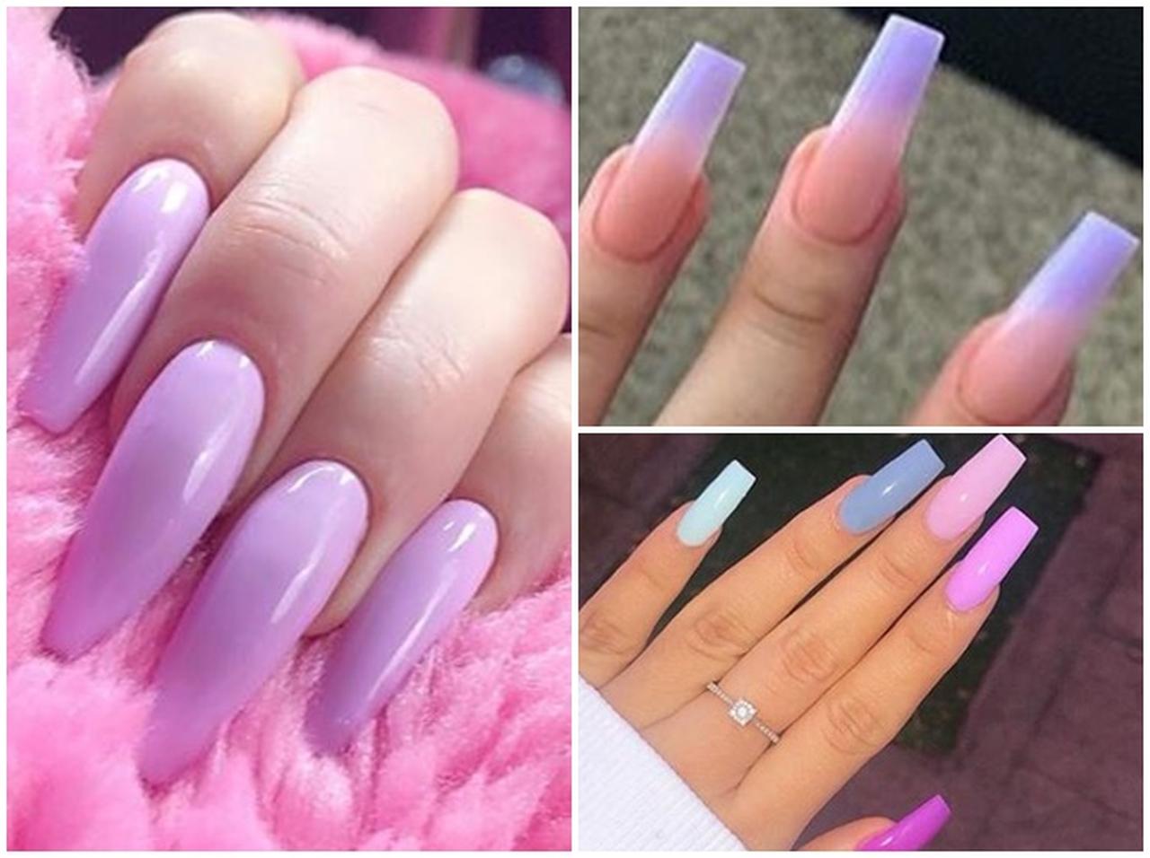 春のトレンドカラーをまっさきに指先に！「ラベンダー・ネイル」のネイルデザイン集