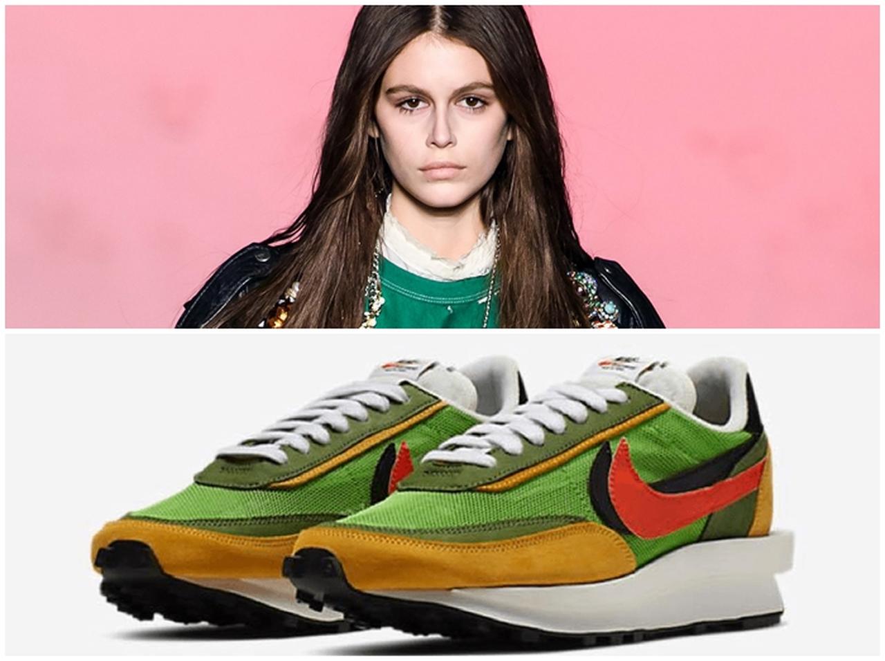 ナイキ×サカイの即売スニーカーを旬モデルがゲット！