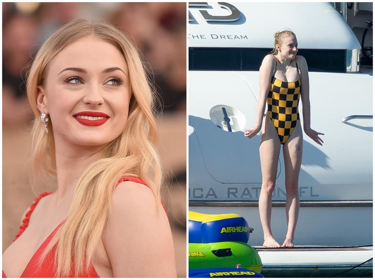 ソフィー・ターナーの「お目立ち水着」がスタイルアップ効果抜群!【写真アリ】