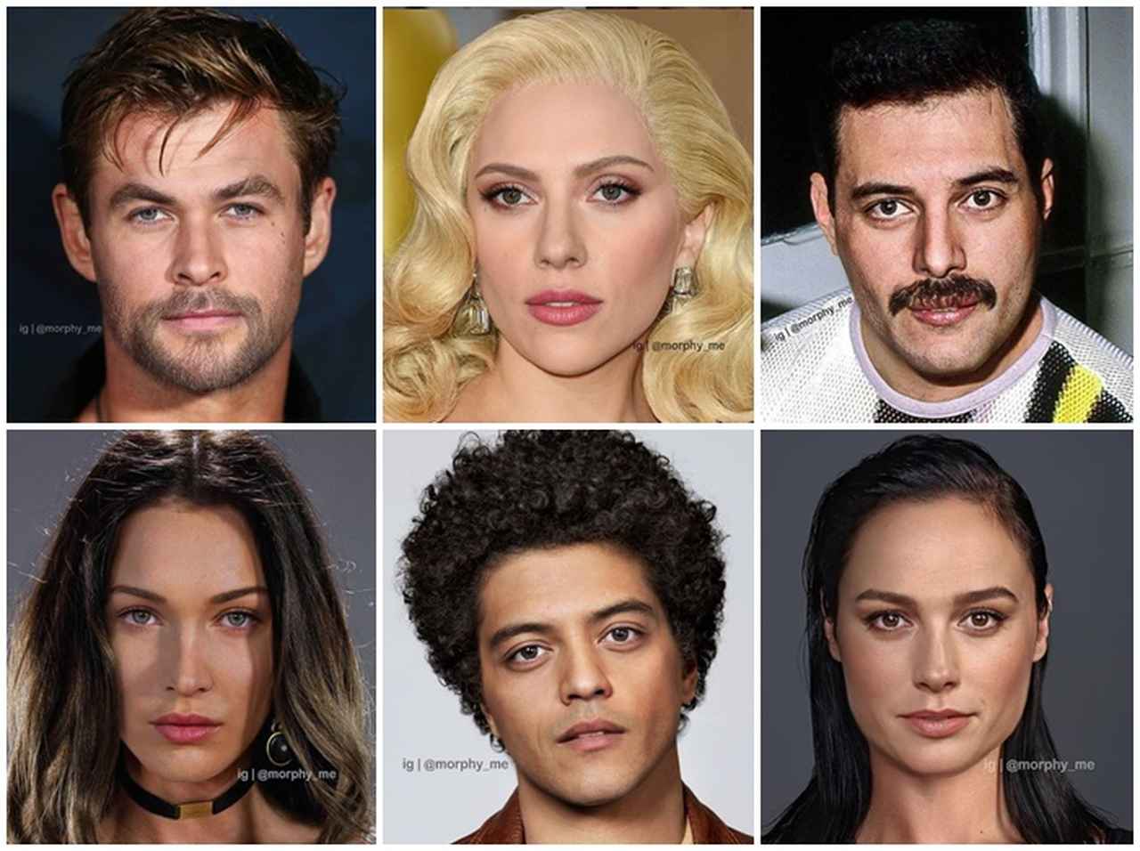 似ているセレブを絶妙に合成したらこうなる