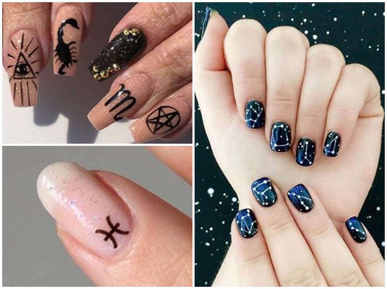 海外の注目トレンド!12星座をモチーフにした「ゾディアック・ネイル」のネイルデザイン集