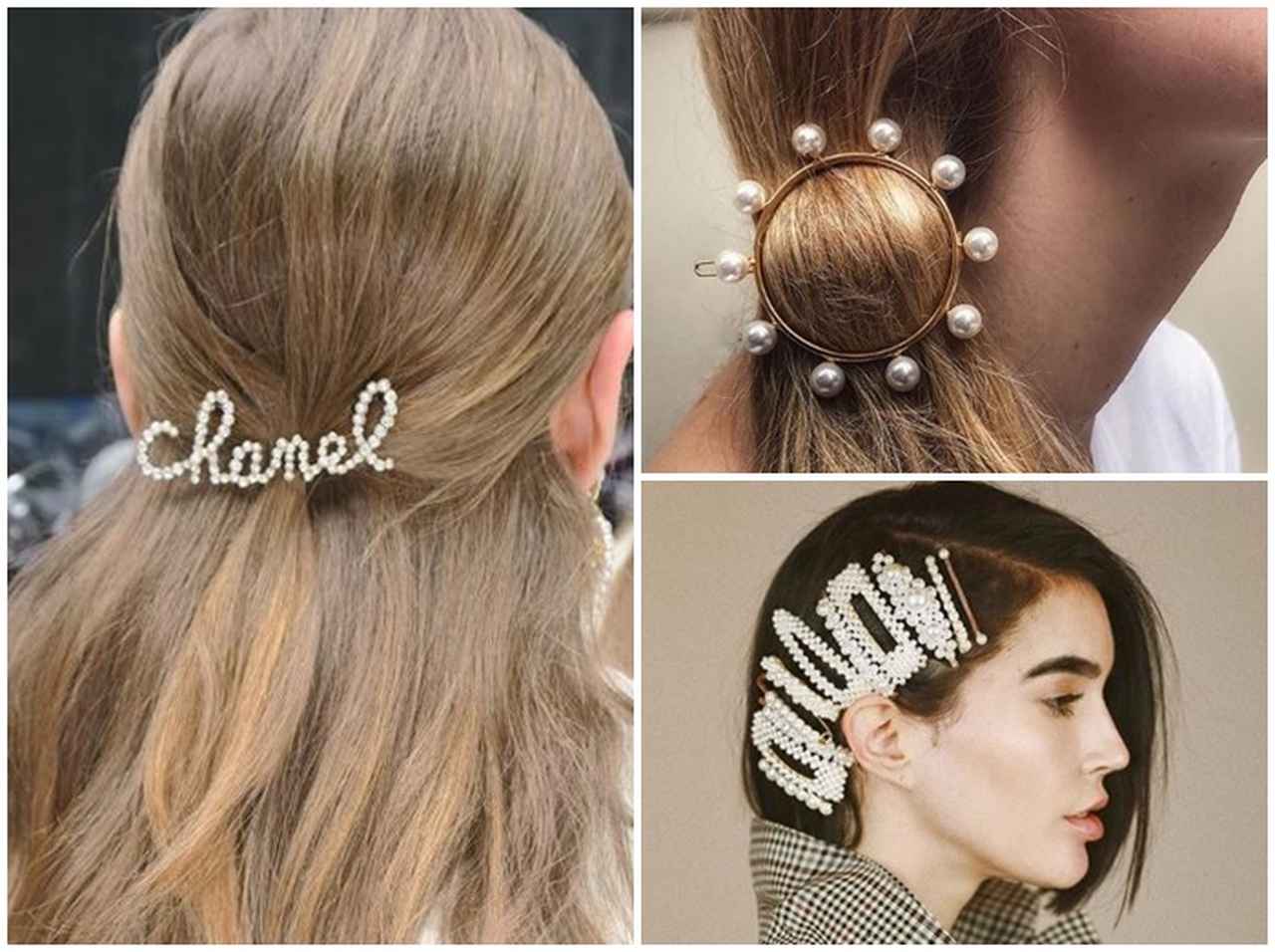 ラフ＆大胆なパール・ヘアアクセ使いがトレンド！ヘアアレンジとともにチェック♡