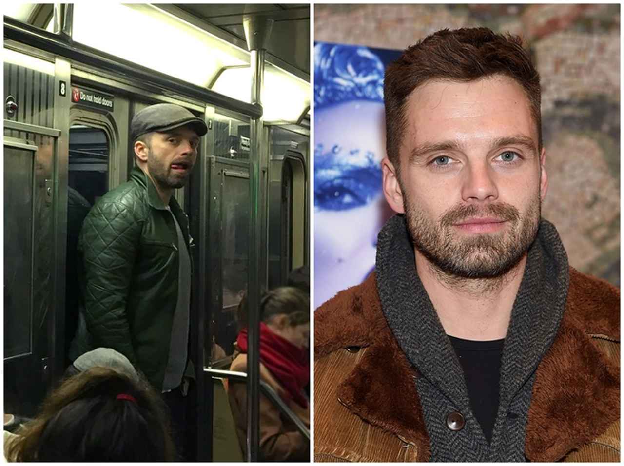 セバスチャン・スタン、地下鉄乗車中にカメラを向けられたら…【写真アリ】