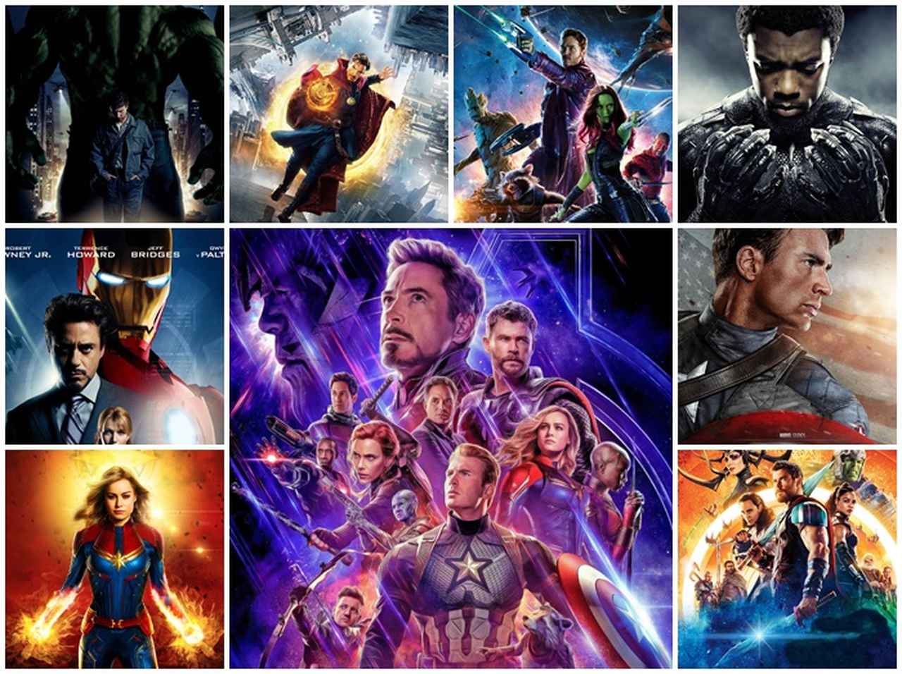 『アイアンマン』~『アベンジャーズ/エンドゲーム』!MCU全作映した1分動画に鳥肌