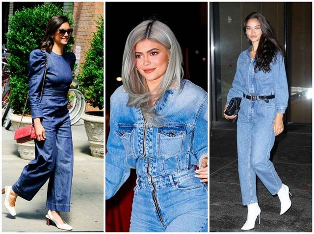 デニム素材のジャンプスーツが新トレンド！愛用セレブが急増中