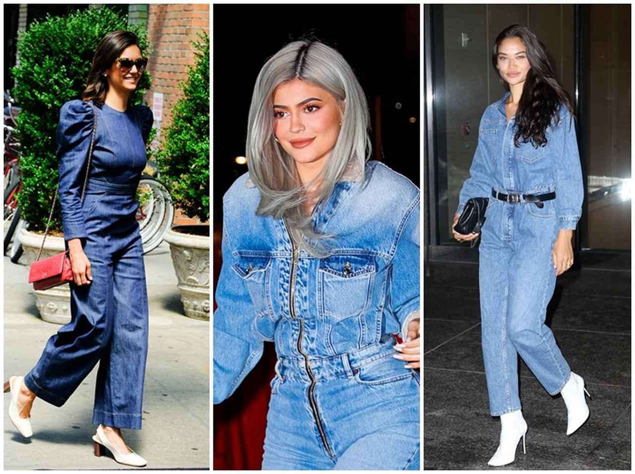デニム素材のジャンプスーツが新トレンド！愛用セレブが急増中