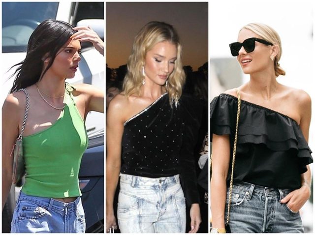 今年はワンショルダーとデニムの組み合わせが旬！