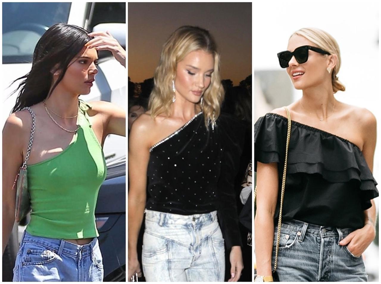 今年はワンショルダーとデニムの組み合わせが旬!