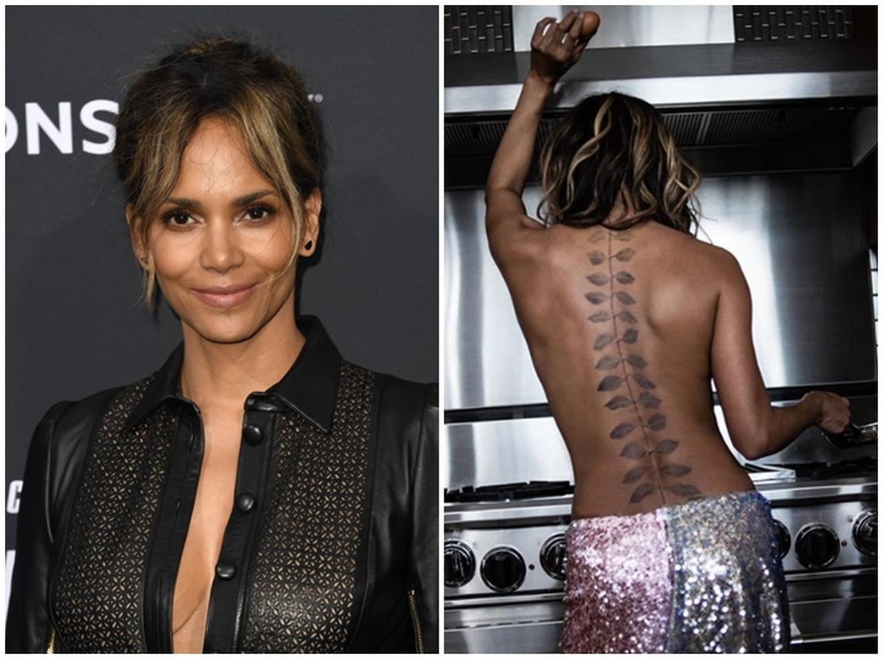 ハル・ベリー、ネットを騒がせた「背中の巨大タトゥー」の新事実