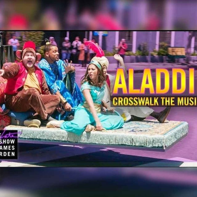 「横断歩道ミュージカル」に『アラジン』のメンバーが登場して爆笑の嵐