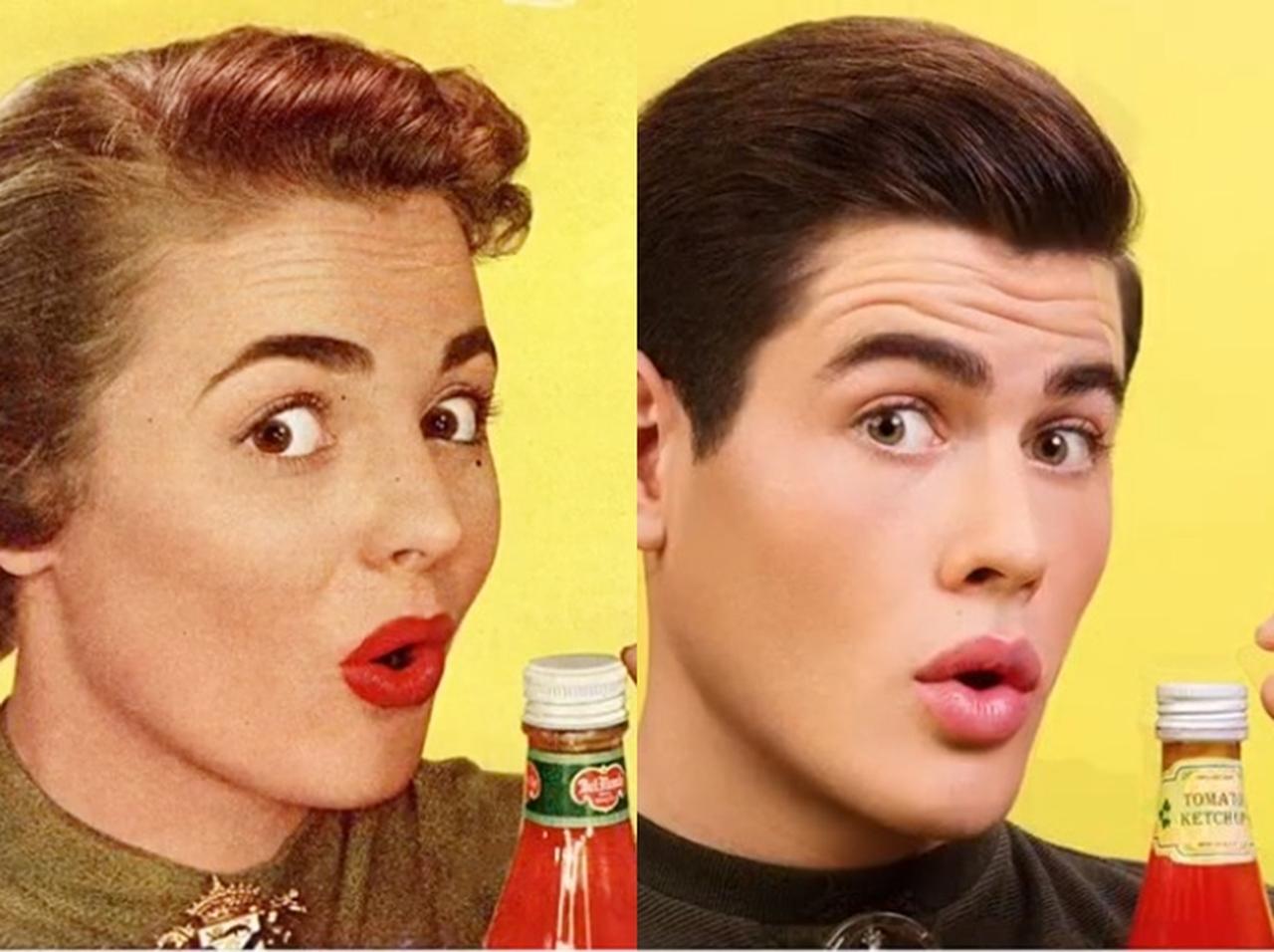 もしも男女が逆転したら？「レトロ広告のパロディ」に考えさせられる