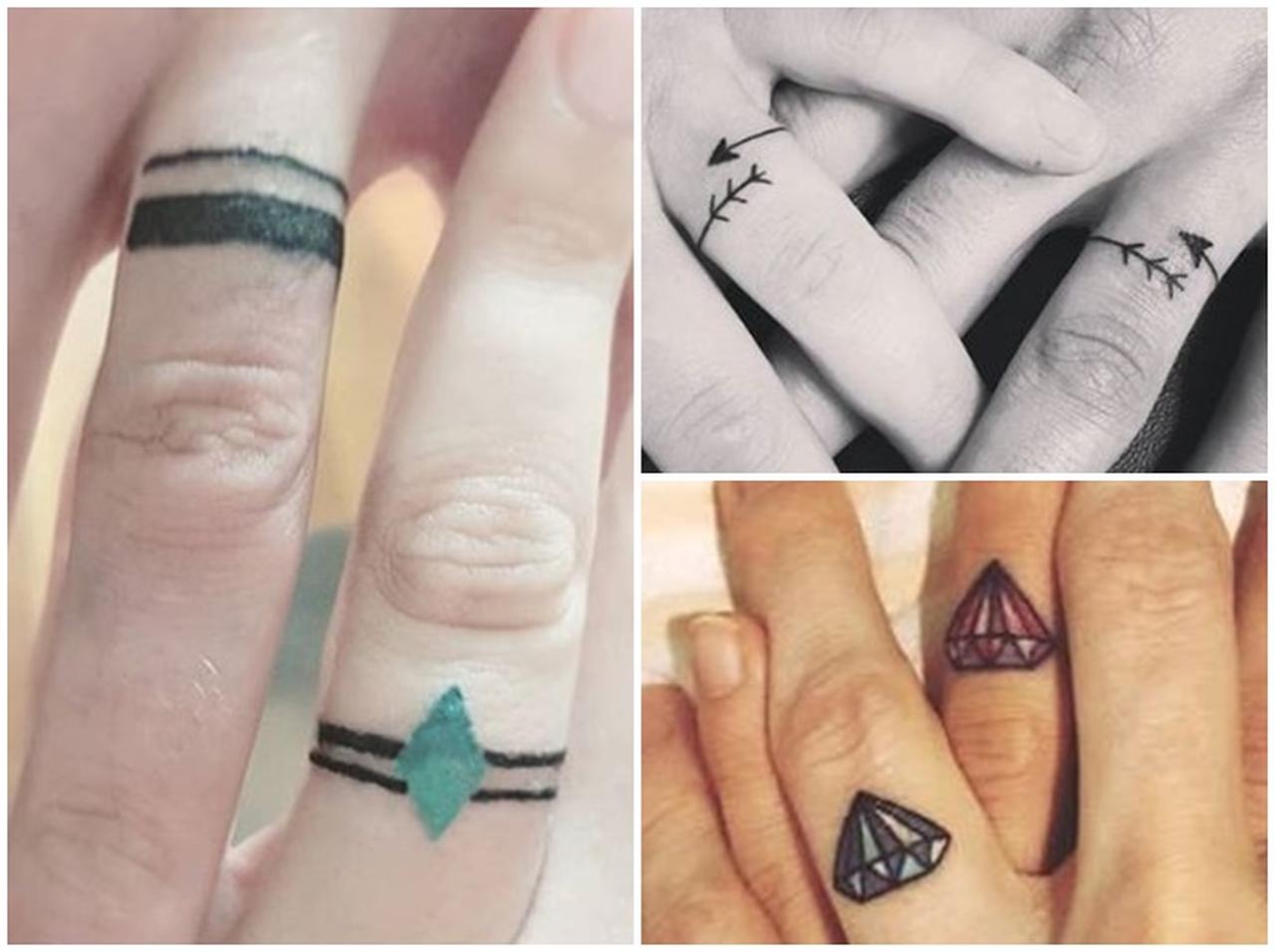 ダイヤモンドの代わり!「タトゥー・リング」のオシャレなタトゥー・デザイン集