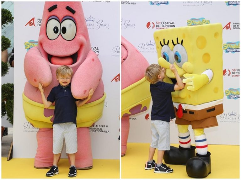 グレース・ケリーの孫、『スポンジ・ボブ』の仲間にテンションマックス