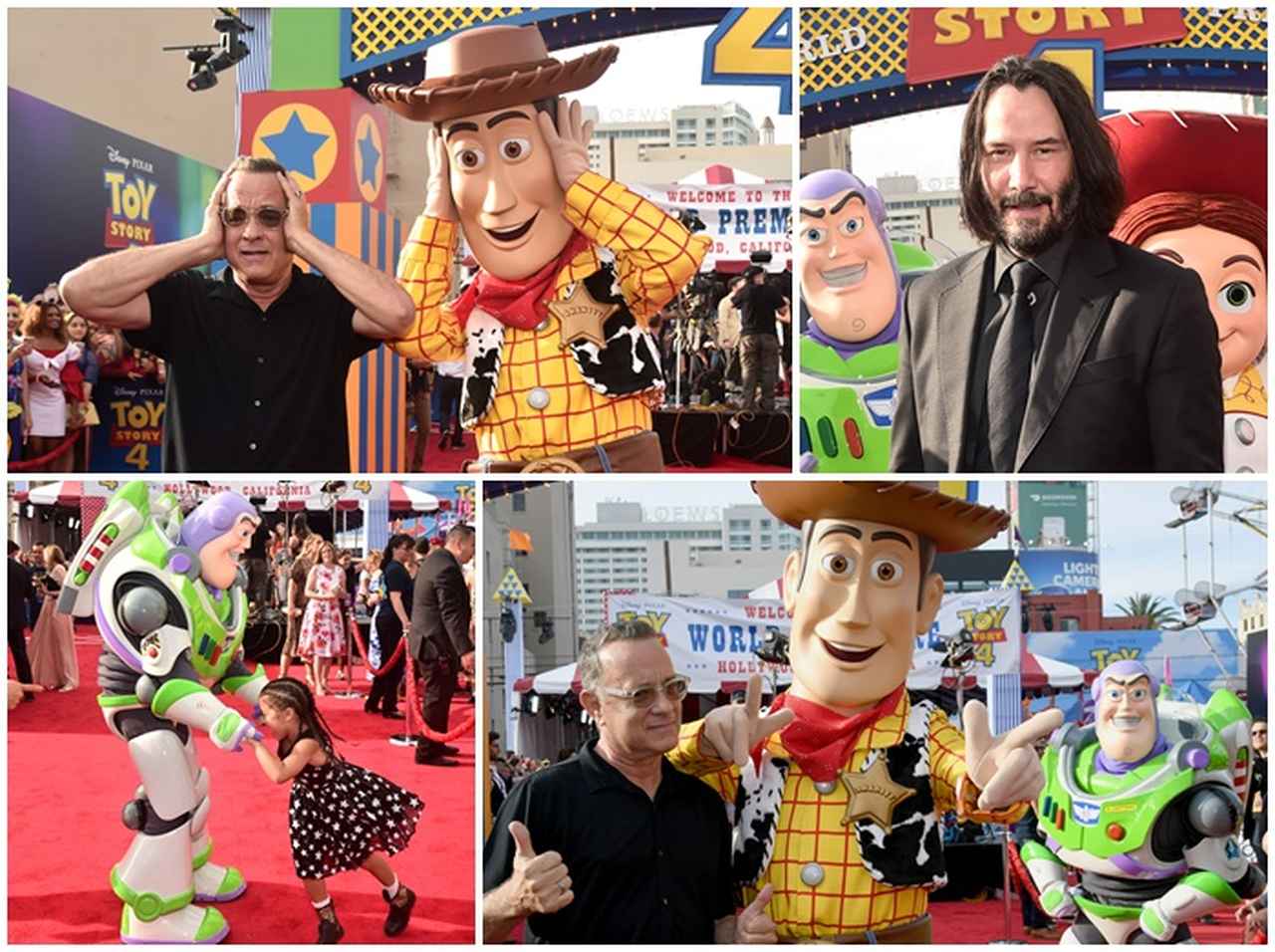 『トイ・ストーリー4』に2人のウッディ、キアヌに惚れるボー、プレミアが楽しそう【写真アリ】