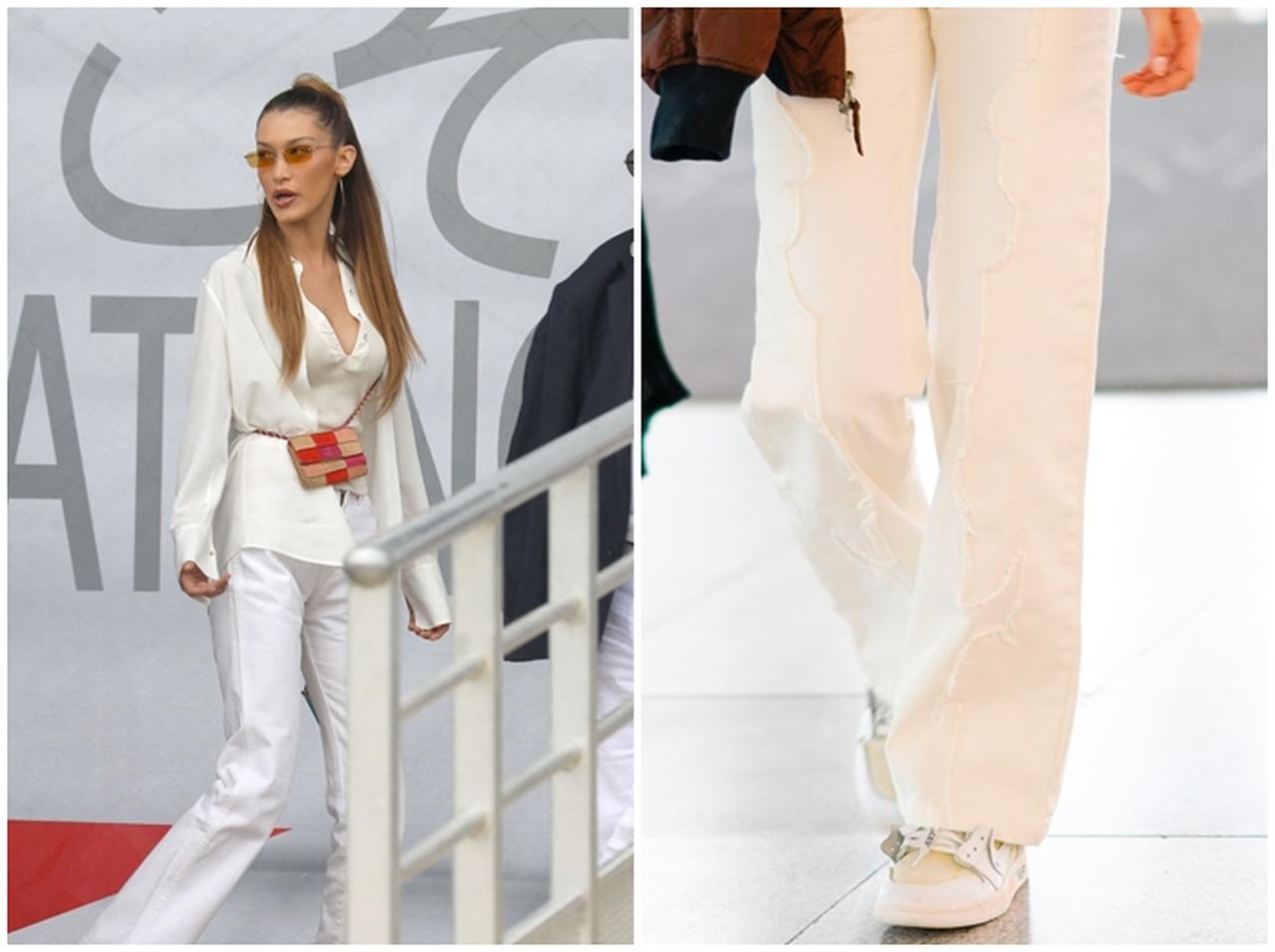 白パンツで細見えするテクニックを人気モデルで拝見!