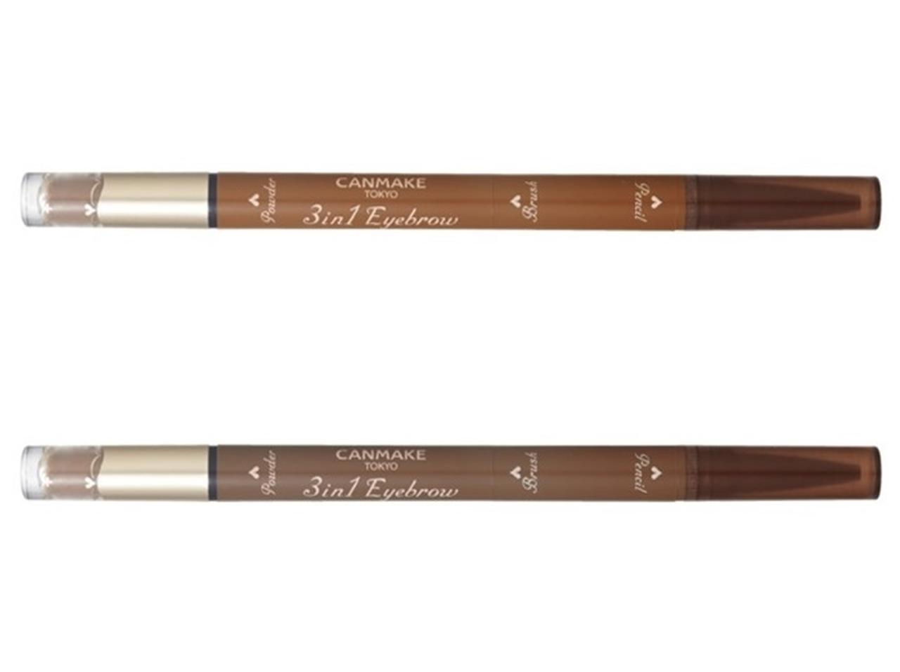 キャンメイク初!1本3役で立体的な眉が完成する「3 in 1アイブロウ」新発売