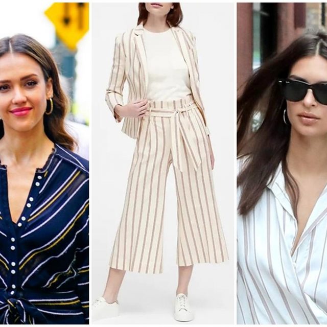 今年は「ワイドストライプ」がセレブに人気！旬アイテムはバナナ・リパブリックで！