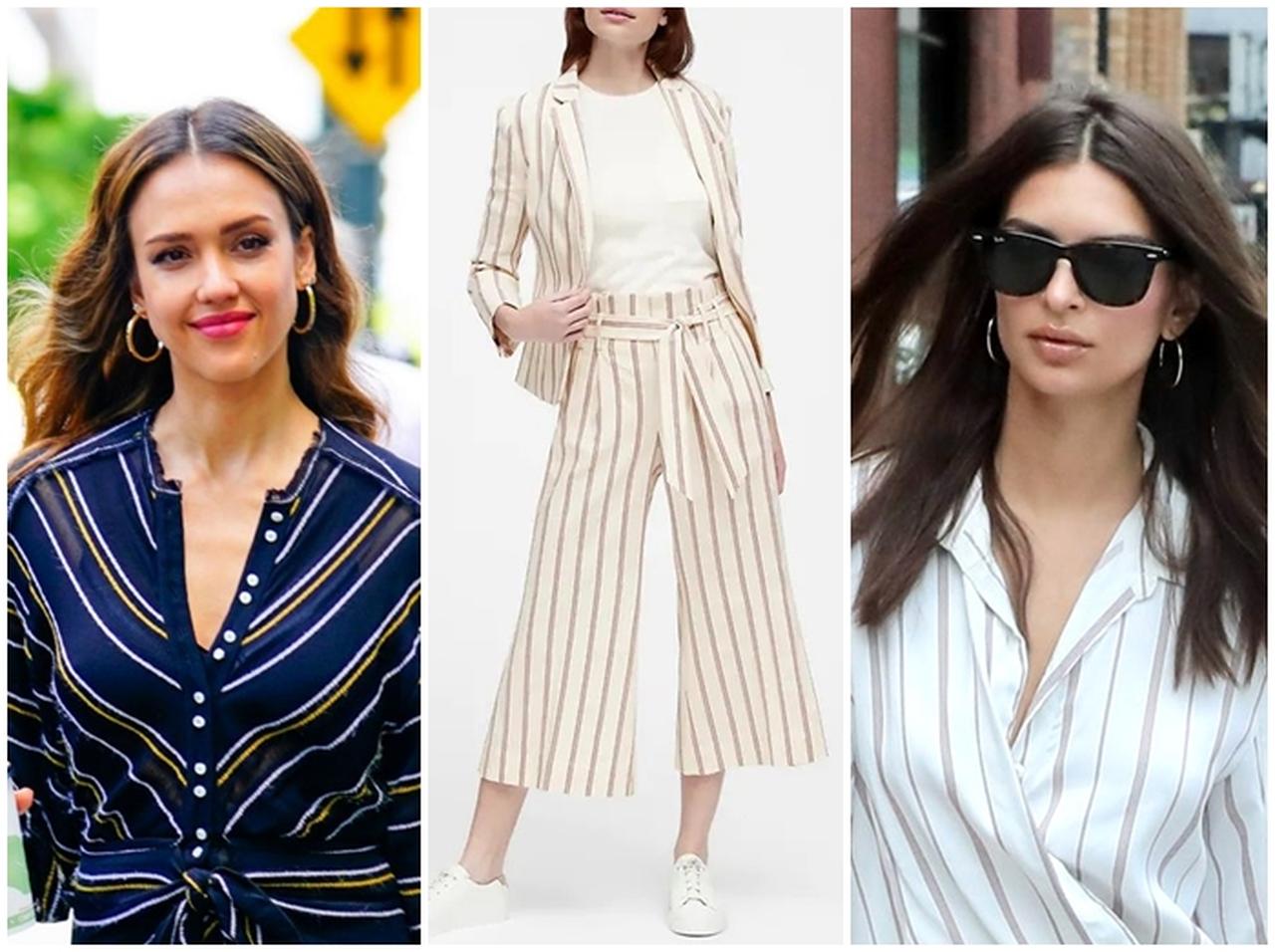 今年は「ワイドストライプ」がセレブに人気！旬アイテムはバナナ・リパブリックで！