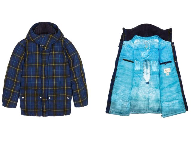 エトロ、世界海洋デーに120本のリサイクルペットボトルで作った100%エコジャケット