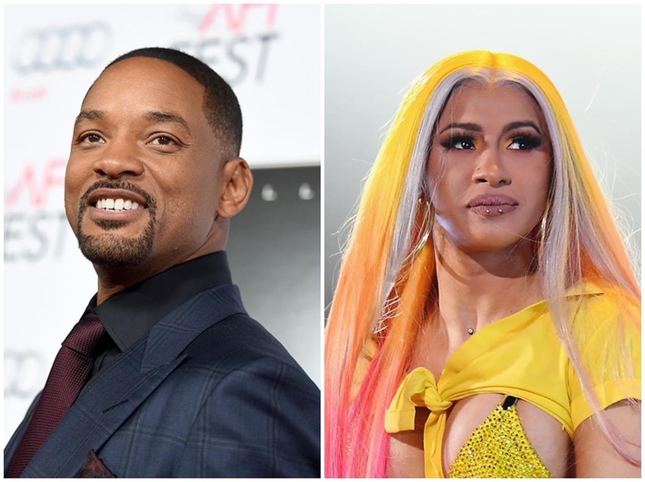 ウィル・スミスが、「ハイテク技術」でカーディ・Bに大変身！自然すぎて2人から大絶賛